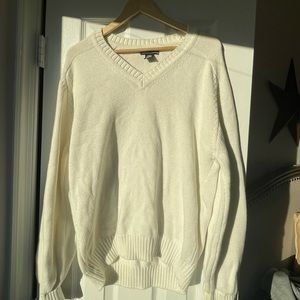 Lands End Sweater Off-white Medium 38-40